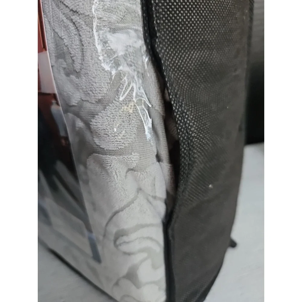 subrtex 1-Piece Jacquard Damask  Cover‎ High Stretch for loveseat Smoky Gray